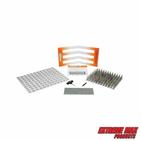 EXTREME MAX Extreme Max 5001.5499 120-Stud Track Pack with Round Backers - 1.25" Stud Length 5001.5499